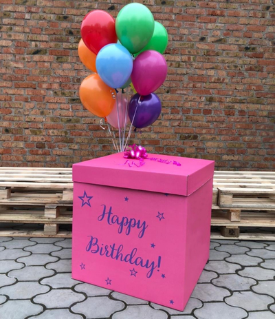 Коробка сюрприз с воздушными шарами (Сюрприз Бокс)