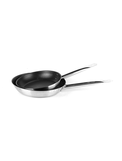 Сковорода 300/55 из нержавеющей стали с антипригарным покрытием