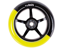 Купить колесо Tech Team Iris (Black/Yellow) 110 для трюковых самокатов в Иркутске