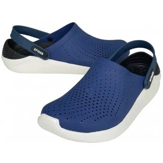 CROCS LITERIDE CLOG BLUE STEEL СИНИЕ С БЕЛЫМ