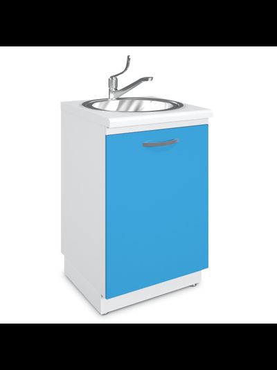 Тумба медицинская с полками под мойку на подиуме ТММ-1.0