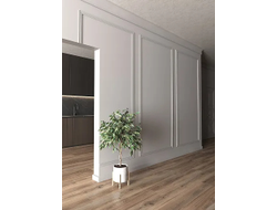 Напольный плинтус Decor-Dizayn DD723, для покраски, влагостойкий, ударопрочный, 2 метра