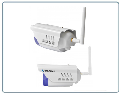 VStarcam. Уличная IP WiFi/LAN видеокамера с DVR, HD (56 градусов)