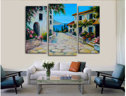 Модульная картина "Вид на море"