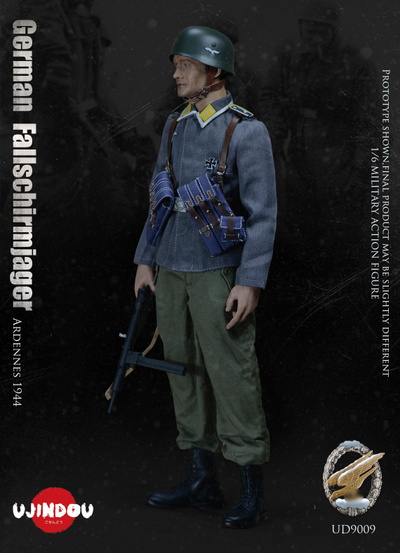 Немецкий парашютист в Арденнах, 1944 г  - КОЛЛЕКЦИОННАЯ ФИГУРКА 1/6 WWII German Fallschirmjager Ardennes 1944 (UD9009) - UJINDOU