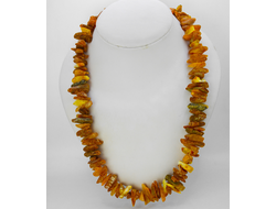 Лечебные бусы из крупного янтаря