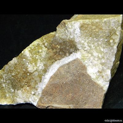 Друза бледного Аметиста с друзой прозрачного Кварца