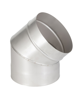 ОТВОД ОДНОСТЕННЫЙ 45 ГР. (ОЦИНК. 0,5 ММ)