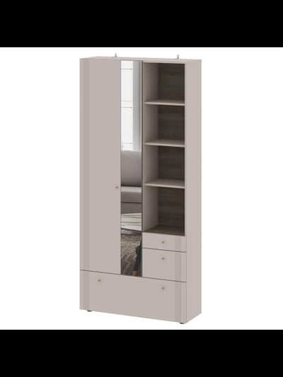 Одетта Вешалка с зеркалом (ВШ1) Дуб Эндгрей/Меланж