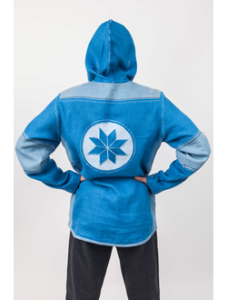 Рубаха с капюшоном "Витязъ" с Алатырем