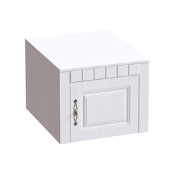 Антресоль 1 дв. "Прованс" спальня 602х590х480 Бодега белая / Патина премиум