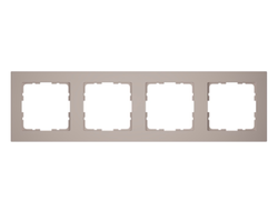 1L1004GRC Рамка четверная серый кашемир