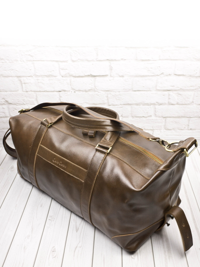 Кожаная дорожная сумка Avellino Premium brown (арт. 
4039-63)