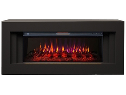 Линейный электрокамин Старлайн черный с очагом FreeSpace 50 LED FX QZ