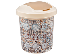 Контейнер для мусора "Декор" 12л пластик
