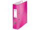 Папка-регистратор Leitz WOW-10050023, 80 мм, розовый
