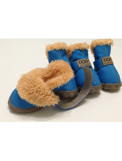 Ботинки для собаки DOG голубые