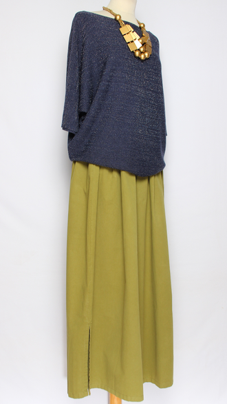 ДЖЕМПЕР  "КИМОНО ЛЮРЕКС ЛОДОЧКА"  изнанка розовый, т синий р.46-52