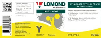 Чернила для широкоформатной печати Lomond LH103-Y-002