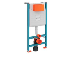 Комплект: инсталляция Vitra Core 732-5800-001 и панель смыва Root R 740-2211, черный матовый, для унитазов 3/6 л, глубина установки 12 см, 800-1874