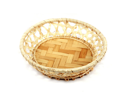 Корзина-сухарница плетеная "Пастораль" д20см, круглая ,  бамбук (Вьетнам)