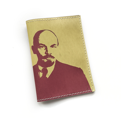 Обложка на паспорт с принтом "В. И. Ленин"