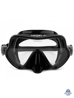 Маска для дайвинга Sargan "БАТТЕРФЛЯЙ НЕО" черный силикон