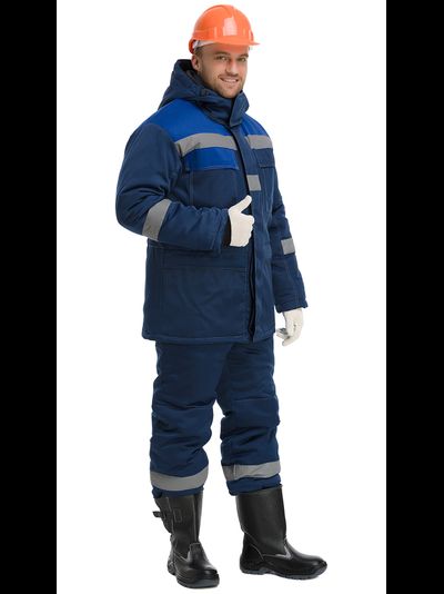 Куртка ЧИКАГО-ЗИМА, синий/василёк, СОП (РАСПРОДАЖА)