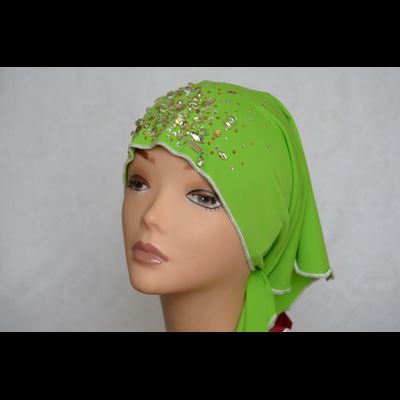 Женский платок бандана из лайкры Vizio 5028 ST Италия зеленый фото