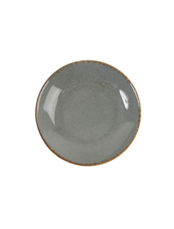 Тарелка глубокая 26 см фарфор цвет тёмно-серый