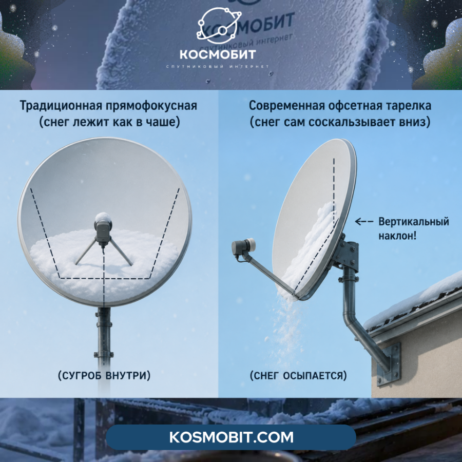 Почему на тарелке не лежит сугроб?