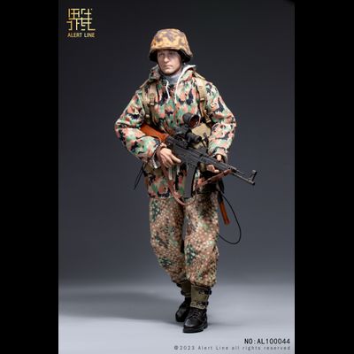 Немецкий солдат - Коллекционная ФИГУРКА 1/6 WWII German Waffen-SS Soldier (AL100044) - Alert Line