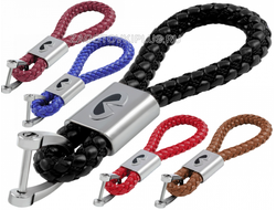 Кожаный плетеный ремешок с логотипом авто, опт ремешок плетеный из кожи с логотипом авто