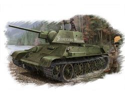 Сборная модель: (Hobby Boss 84808) Советский средний танк Т-34/76 (мод. 1943 г. Завод № 112)