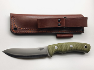 Нож Траппер сталь VG10 микарта хаки