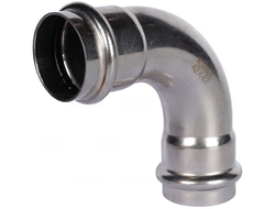 Угольник 90° ROMMER ВПр-ВПр, 42, из нержавеющей стали прессовой