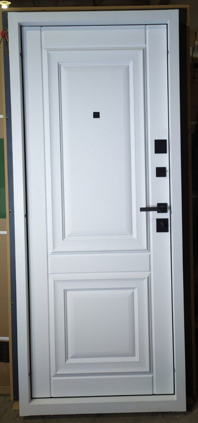 STEEL ART (МЕЛИТОПОЛЬ). NEW ТРОЯ 237.  105 мм. СТАЛЬ 2 мм. (ТРЕХКОНТУРНАЯ). ЯСЕНЬ ГРАФИТ СОФТ/ ЯСЕНЬ БЕЛЫЙ СОФТ. ДВУХЦВЕТНЫЙ КОРОБ.