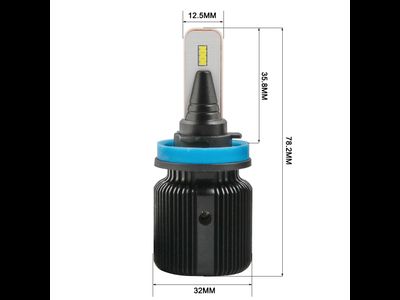 Светодиодные лампы H8/H11/H16 M1(J1) Seoul Csp, 4500Lm 6000K (комплект, 2шт)