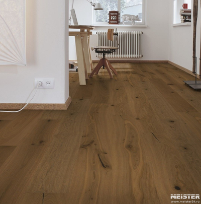 Паркетная доска Meister Дуб Витал Брандеральм 8835 в интерьере