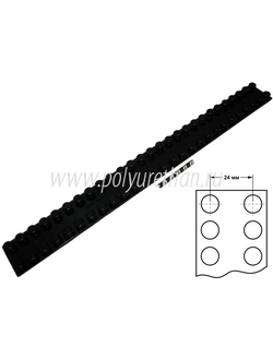 Ремень соединительный коврика 33-17-024 Полиуретан 33-17-0244 (PU54/M72/черный)
