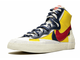 Nike Blazer Mid X Sacai (Белые с желтым) Арт4 сбоку