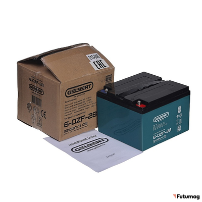 Тяговый аккумулятор Gelbert 6-DZF-28 (12V33A/H C5)
