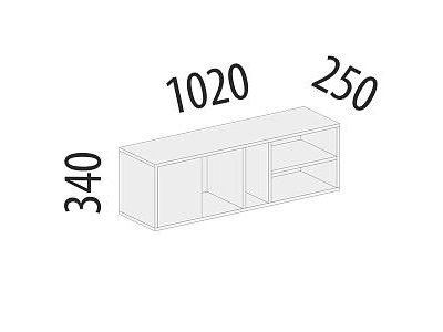 Полка Альфа 63.100
