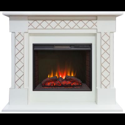 Электрокамин Оливия WT с очагом Sparta 25.5 LED