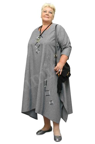 Замечательное платье Арт. 2325 (Цвет темно-серый) Размеры 58-84