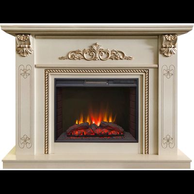 Электрокамин Византия SL с очагом Sparta 25.5 LED