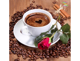 Кофе и красная роза Ah0104 (алмазная мозаика)  mc-mw avmn