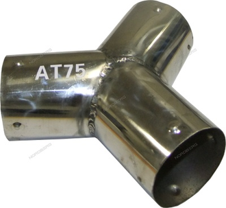 Насадка металлическая Y-образная для шланга D=75 мм NORDBERG AT75