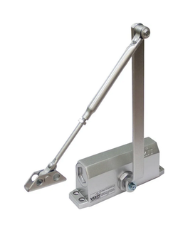 Доводчик дверной морозостойкий (до -60) VIZIT-DC305S ARCTIC для двери до 120 кг, цвет серебристый