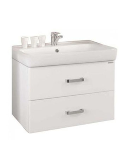 АКВАТОН. Тумба-умывальник "Америна 70" 1376-1 белый глянец с раковиной Тигода 70